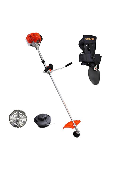 Orac CG650PRO Motorlu Tırpan Yan Tip 3.5Hp 62cc – Askılık + Misina Başlık + Elmas Daire Testere