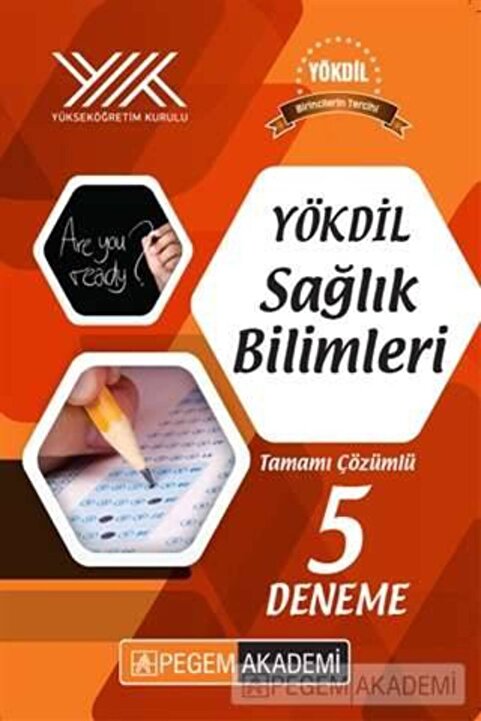 Pegem Akademi Yayıncılık YÖKDİL Sağlık Bilimleri Tamamı Çözümlü 5 Deneme