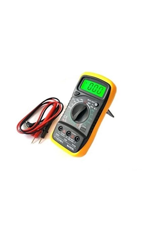 TT Technic Xl830l Dijital Multimetre Led Ekranlı Avometre Mini Ölçü Aleti 9v Pil Hediye Unichrome