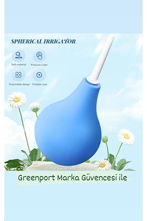 Greenport 224 ml Yüksek Kalite Silikon Anal Temizlik Pompası Anüs Temizleme Lavman Temizleyici
