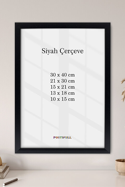 postifull Siyah Poster Çerçevesi, Siyah Çerçeve, Fotoğraf ve Duvar Çerçevesi, Salon, Mutfak, Ofis Çerçevesi