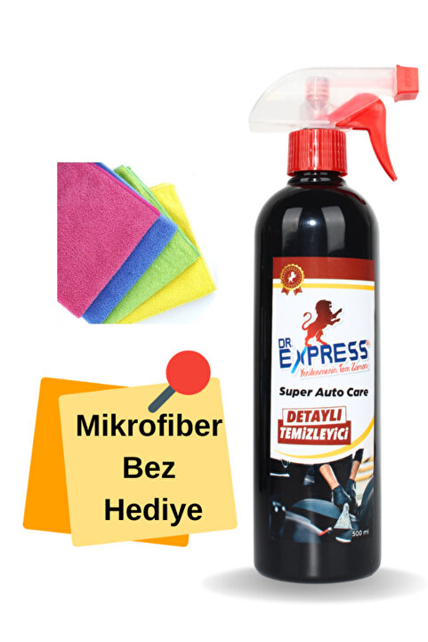 Drexpress Premium Detaylı Temizleyici Döşeme Temizleyici Güçlü Leke Çıkarıcı Araba Temizleyici 500 ml Etkili