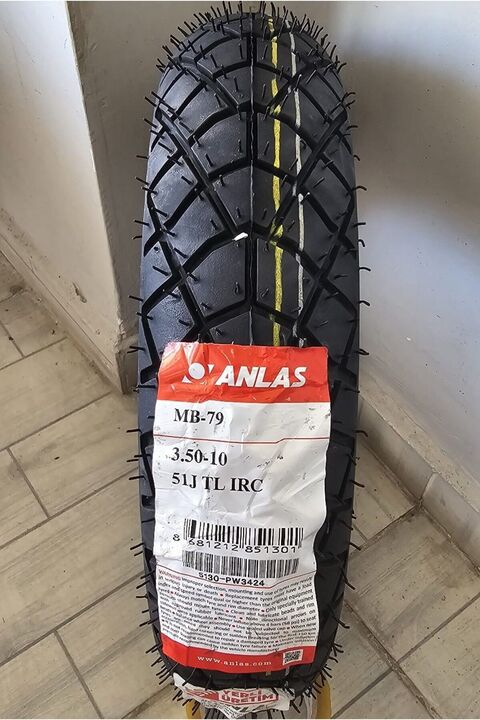 Anlas Irc 350-10 Mb-79 51j Tubeless En Taze Lastik Scooter 3.50-10 Motorsiklet Lastiği