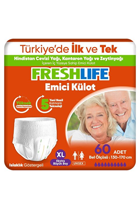 Freshlife Xlarge Emici Külot 30’lu 2 Paket (60 ADET)