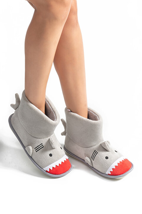 Twigy New Shark Kadın,Garson Boy Ev Botu Gri 36/41