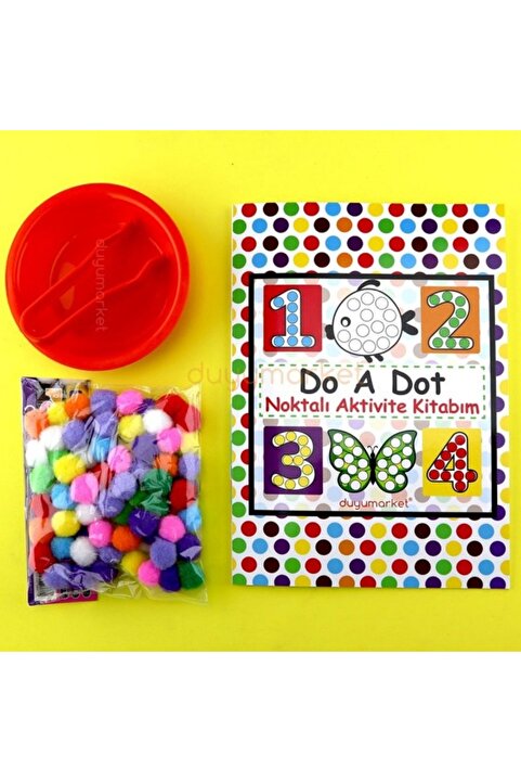 DuyuMarket Do A Dot Noktalı Aktivite Kitabım - Ponpon Ve Maşa Kase