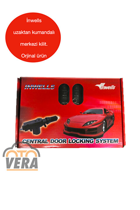 Inwells Kumandalı Oto Merkezi Kilit Seti 4 Kapı Universal Merkezi Kilit Motoru Seti Uzaktan Kumandalı Beyinli Sistem
