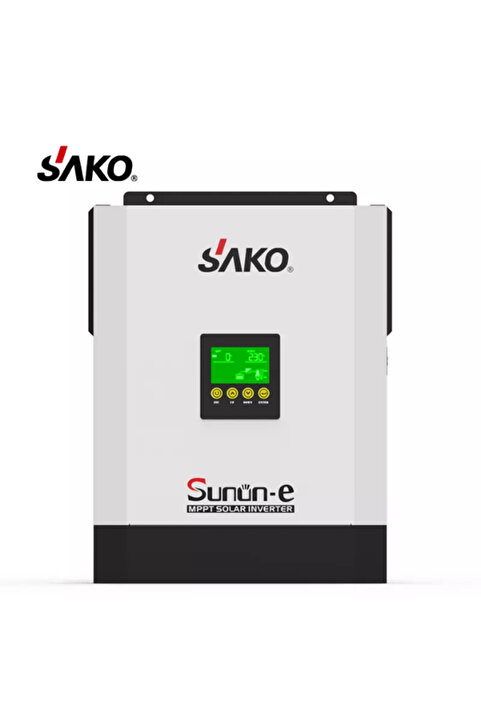 SAKO 24v 3kva 2400 Watt Sunone (450 VDC) Akıllı Inverter (80AH MPPT SOLAR ŞARJ KONTROL CİHAZLI)