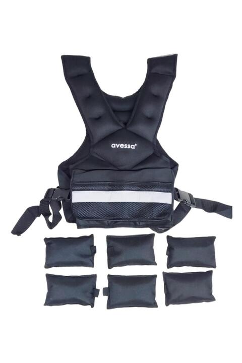 Avessa Wv-10 Kg Ağırlık Yeleği Siyah