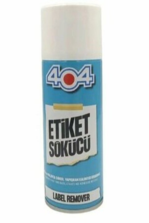 404 Güçlü Etiket Sökücü Yapışkan Çıkartıcı Sökücü Sprey 200 ml ( Label Remover )