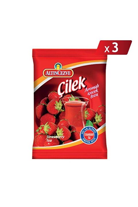 Altıncezve Çilek Aromalı Içecek Tozu 250 gr - 3lü Paket