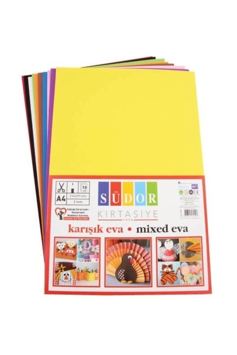 Genel Markalar Eva 20x30 Cm 2 Mm 10 Renk Karışık