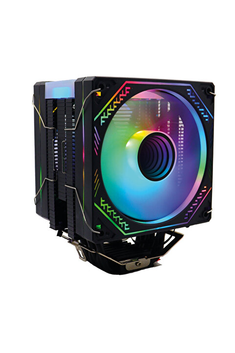 zoko Ice Pro BP6 Siyah Auto Rainbow Fanlı Kule İşlemci Fanı