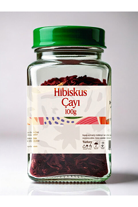 hayriye ana yöresel ürünler Hibiskus Çayı 100 Gr.(BAMYA ÇAYI,MEKKE GÜLÜ,DOĞAL,TAZE)