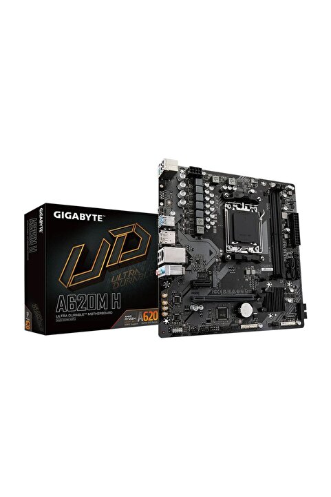 Gigabyte A620M H DDR5 (6400MHz)OC M.2 DP/HDMI PCIe 4.0 AM5 mATX Anakart