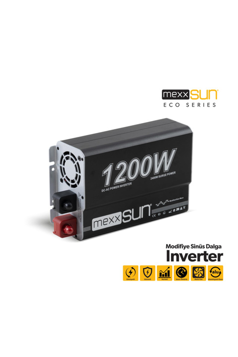 Genel Markalar 1,2 kW (1200 W) 12 V Modifiye Sinüs İnverter