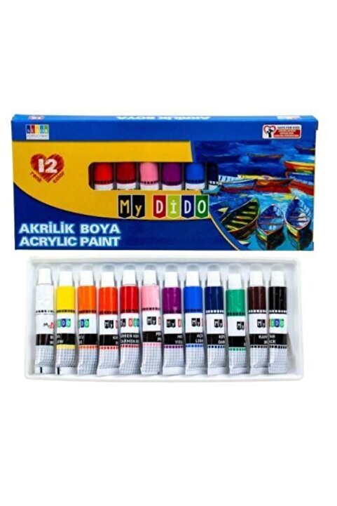 Genel Markalar Mydido Akrilik Boya Set 12x9 ml Tüp