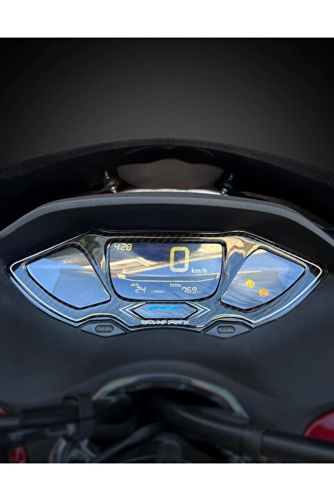 Redline Grafik Pcx 2021 Model Karbon Desen Gösterge Koruma