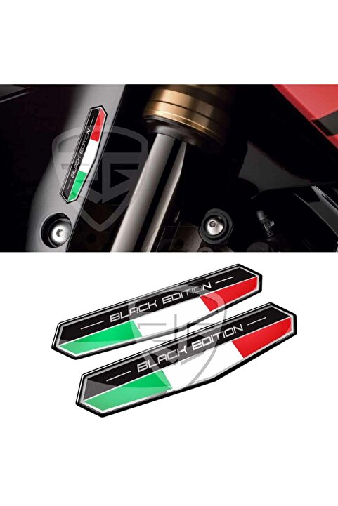 Redline Grafik 3D Motosiklet Çıkartma Etiket Sticker Vespa Scooter Ducati
