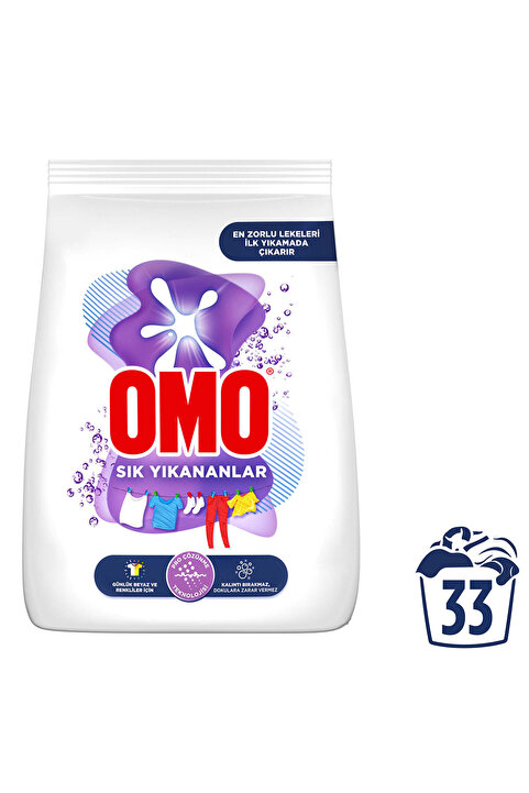 Omo Toz Çamaşır Deterjanı Sık Yıkananlar Zorlu Lekeleri Ilk Yıkamada Çıkarır 5 Kgx1