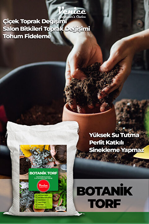 Patika Botanik 20 Lt Ithal Kına Torf-perlit Katkılı - Iç Dış Mekan Bitki Yetiştirme