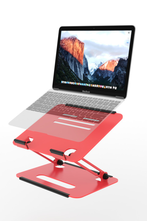 mufamet Basic -2 Tüm Modellerle Uyumlu 50kg kapasite Metal Kolay Ayarlanır Katlanabilir Ergonomik Laptop Standı Yükseltici