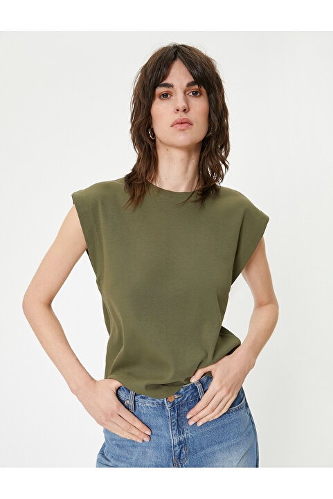 Koton Bisiklet Yaka Tişört Slim Fit Kısa Kollu