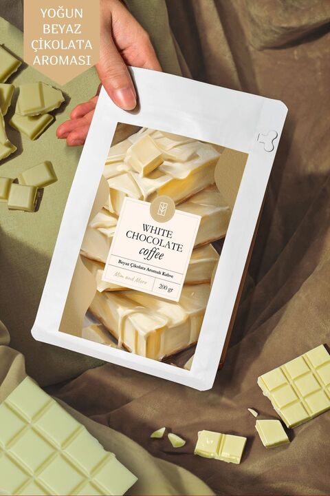 Mim and More White Chocolate Coffe - Beyaz Çikolata Aromalı Kahve Filtre Kahve, 200 gr