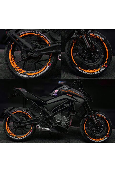 Çınar Extreme Neon Fosforlu Turuncu İç Dış Motosiklet Jant Şeridi Takımı Çınar Extreme - 0726199643568