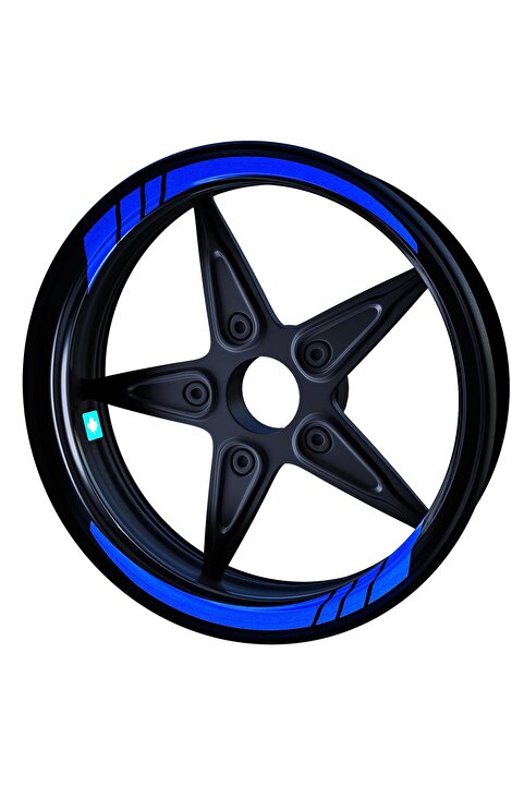 Çınar Extreme Reflektif Mavi Moto GP İç Jant Şeridi Sticker Çınar Extreme - 0726199631251