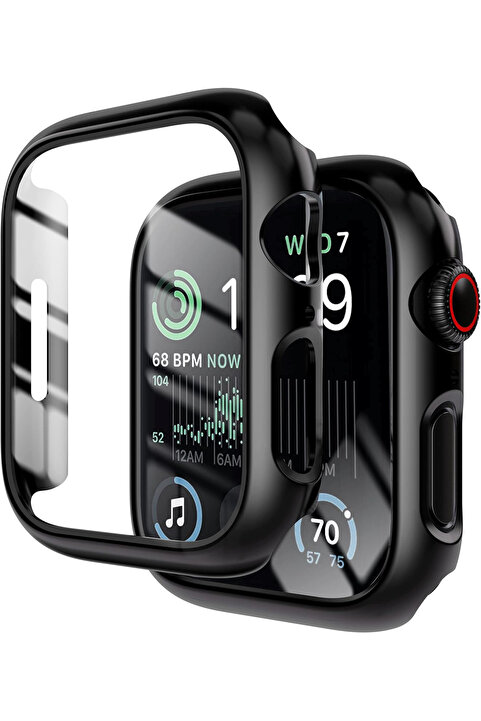 Fibaks Apple Watch 7 8 45mm Kılıf Kasa Ve Ekran Koruyucu 360 Tam Koruma Kapak