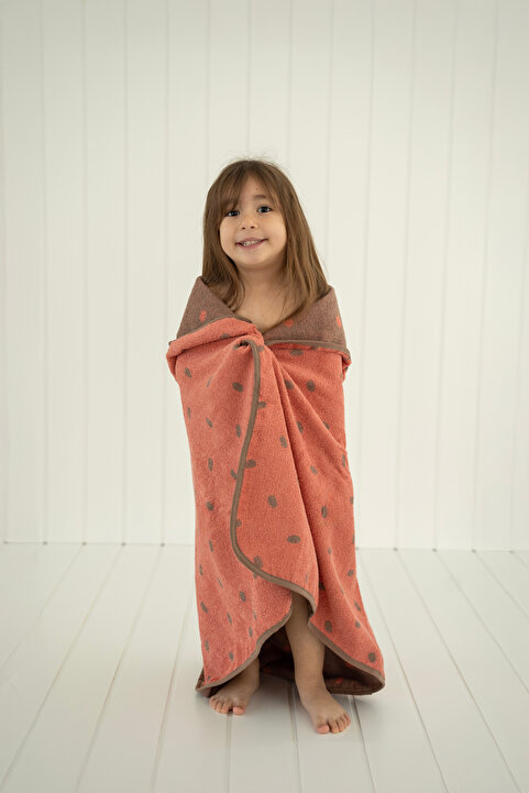 Kirazkids 100x100 Organik Pamuk Bebek Çocuk Banyo Havlu Kundak