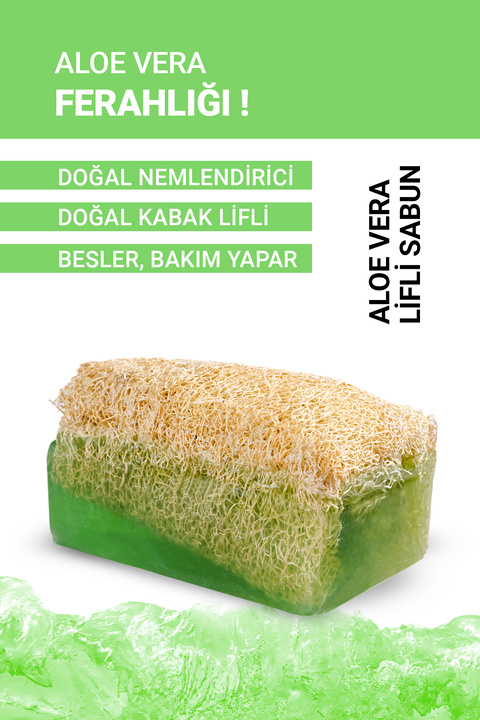 LokmanAVM Kabak Lifli Aloe Vera Sabun 100 Gr