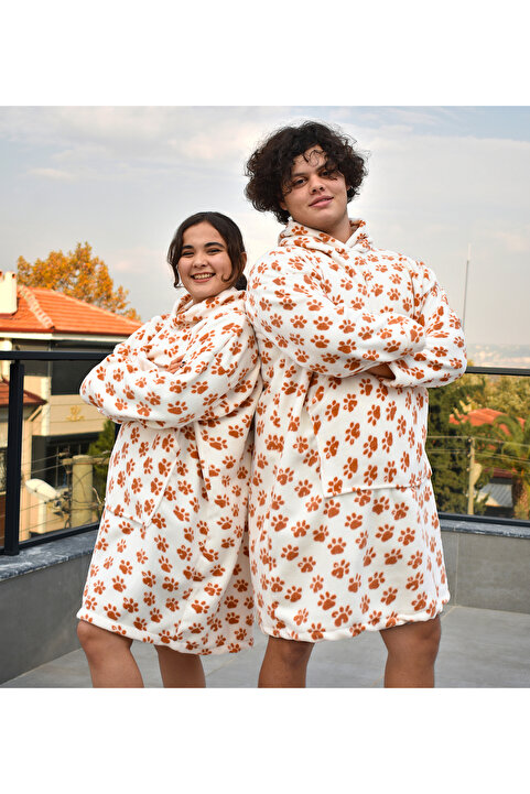 Pandamkee Pabtex Welsoft Peluş Polar Giyilebilir Battaniye Pijama
