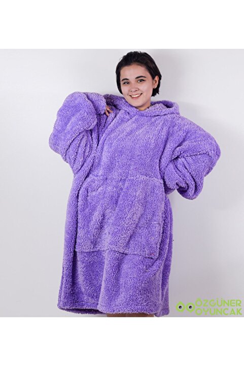 Pababo Welsoft Peluş Polar Giyilebilir Battaniye Pijama
