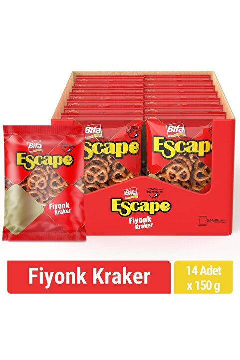 Bifa Escape Fiyonk Kraker 150 gr x 14 Adet