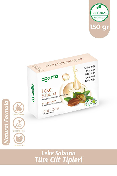 Agarta Lekeli Ciltler Için Üretilmiş Özel El Yapımı Doğal Sabun 150 gr