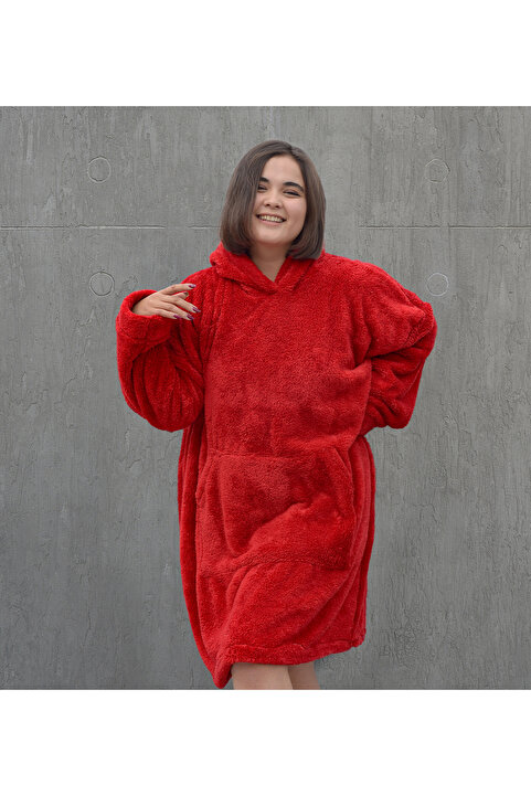 Pandamkee Pabtex Welsoft Peluş Polar Giyilebilir Battaniye Pijama
