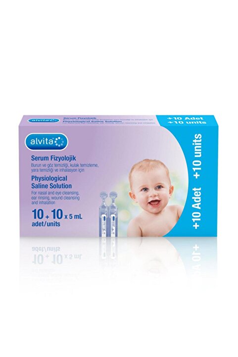 Alvita Serum Fizyolojik 20 Flakon 01/2025 Miadlı