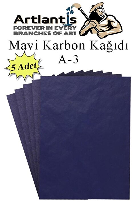 Artlantis Karbon Kağıdı A3 5 Adet 29,7x42 cm Renkli Karbon Kağıdı Kopya Kağıdı Transfer Kağıdı