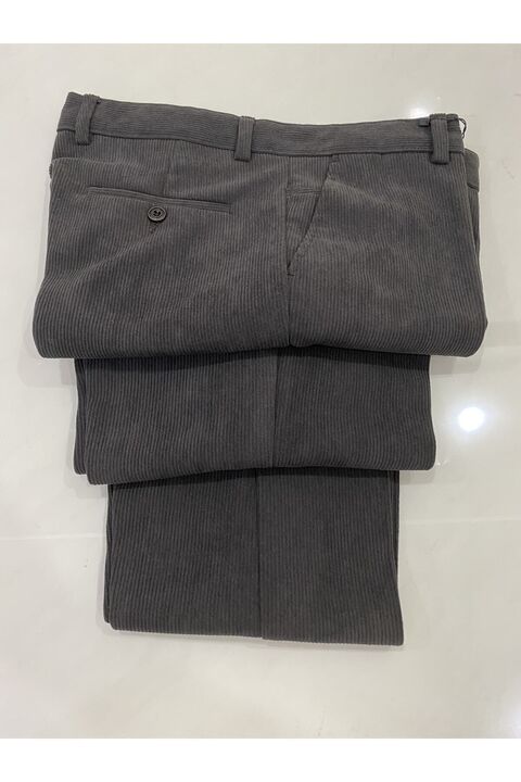 DostumGiyim Classic Erkek Rahat Kesim Klasik Kışlık Içi Polarlı Yüksek Kalite Kadife Pantolon Baba Velvet Pant