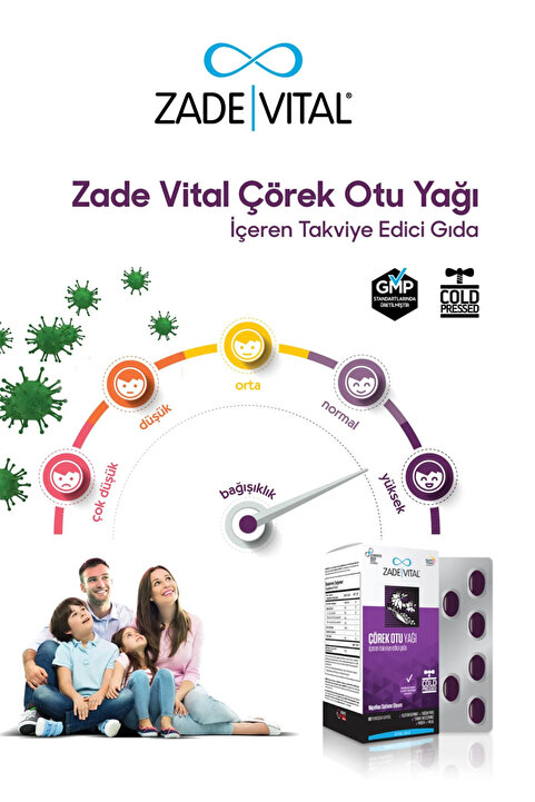 Zade Vital Çörek Otu Yağı Blister 60 Kapsül