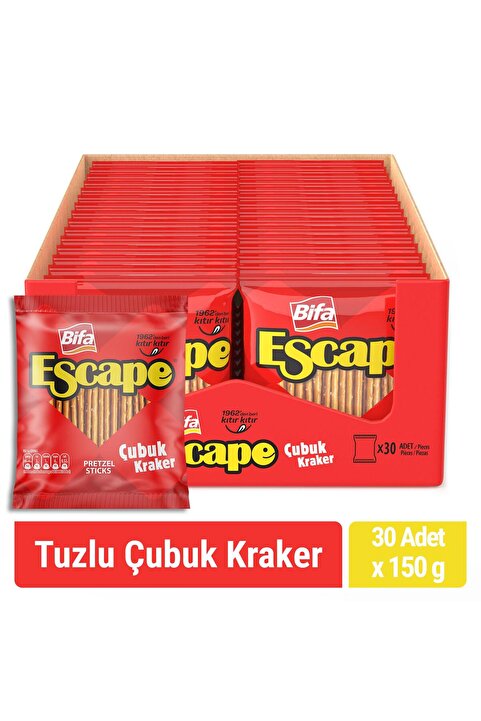 Bifa Escape Tuzlu Çubuk Kraker 150 gr x 30 Adet