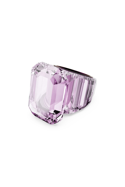 Swarovski Lucent Kokteyl Yüzüğü, Sekizgen kesim, Pembe