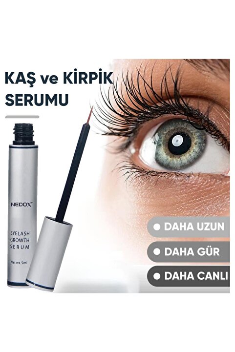 NEDOX Kaş Ve Kirpik Uzatıcı, Onarıcı, Besleyici Ve Güçlendirici Bakım Serum Garantili 5 ml