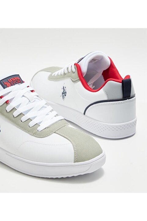 U.S. Polo Assn. U.S.POLO ASSN BASEL 3PR BEYAZ COMFORT CASUAL GÜNLÜK SPOR AYAKKABISI