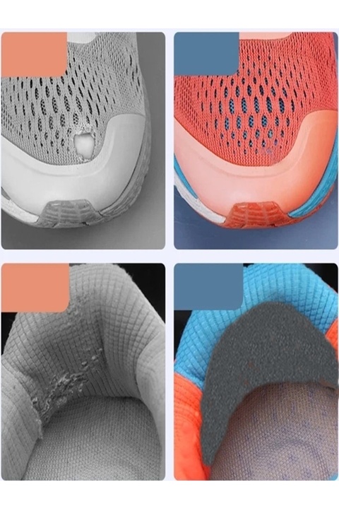LOVYCO 4 Ad Yuvarlak Gri Ayakkabı Yaması Spor Ayakkabı Kendinden Yapışkanlı Tamir Delik Onarım Yaması 4 Cm