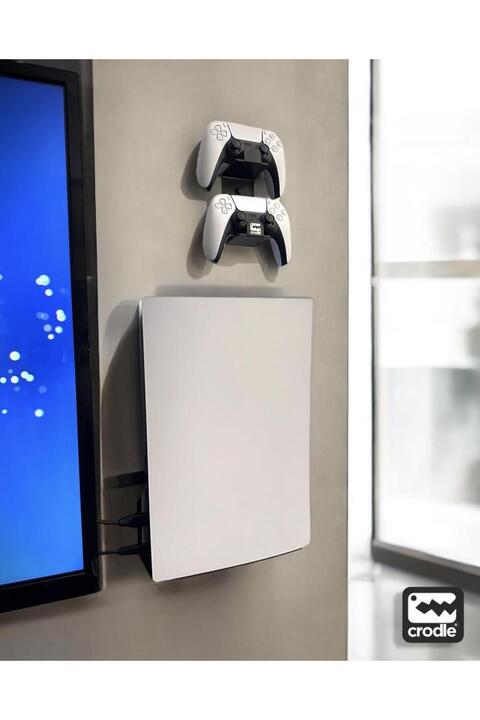 Crodle 2'li Fırsat Ps5 Ps5 Slim Ps5 Pro Duvar Standı Joystick Konsol Tutacağı Gaming Aksesuar