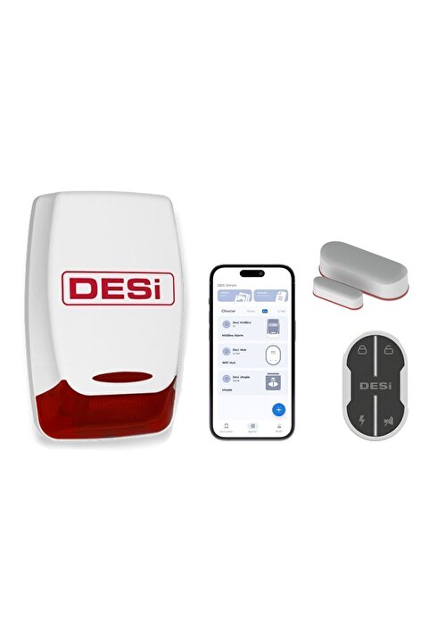 Desi Midline Smart Akıllı Alarm Sistemi Wifi-Ble-Uygulama ile Kullanım Alarm Midline