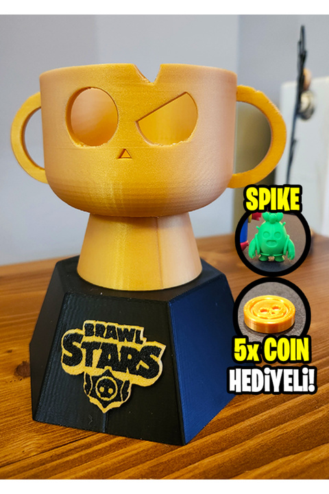 Suelo Butik Brawl Stars Ödül Kupası Troph Kupa Spike Ve 5x Coin Hediyeli!
